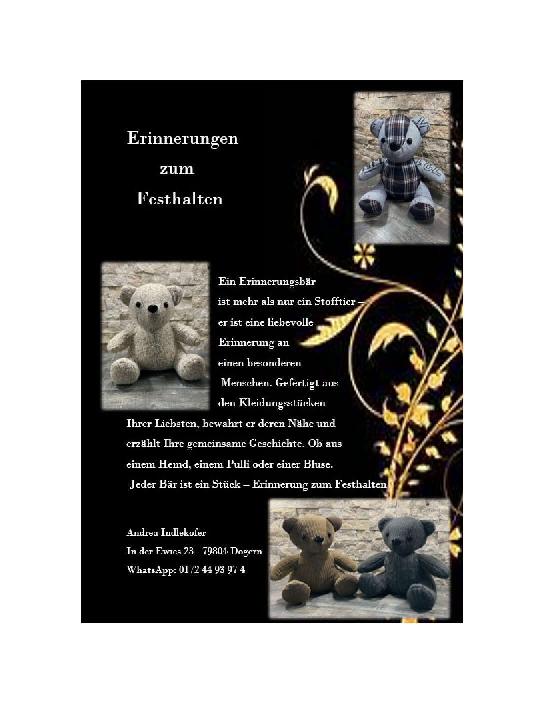 Erinnerungsbären – Erinnerungen zum Festhalten Erinnerungsbären – Erinnerungen zum Festhalten